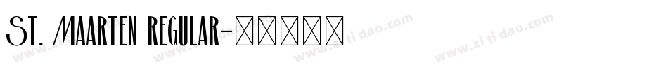 St. Maarten regular字体转换
